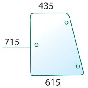 Szyba CASE 3210 3220 3230 kabina LP LEWA PRAWA 144759A1