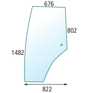 Szyba ZETOR Proxima drzwi PRAWA bezbarwna 53369093