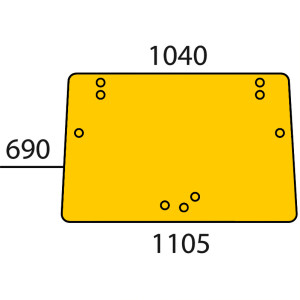 Szyba John D 5300 5400 5500 5310 5410 PRZEDNIA ER047354