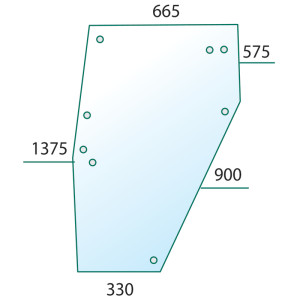 Szyba DEUTZ DX drzwi PRAWA 4347341