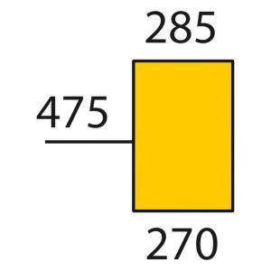 Szyba Case 433 533 633 przednia dolna lewa prawa 1284699C1