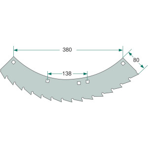Nóż tnący lewo i prawoskrętny do Kemper M6008