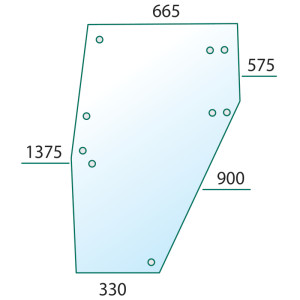 Szyba DEUTZ DX drzwi PRAWA 4358528
