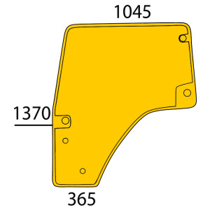 Szyba Deutz-Fahr Agroplus Tier 3 310 drzwi lewe 0.015.5691.0/40