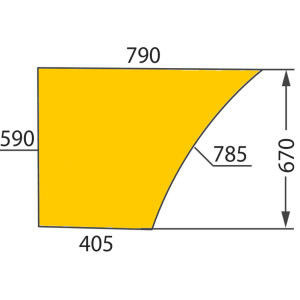 Szyba FORD 4635 4835 5635 6635 7635 drzwi lewa 82002182