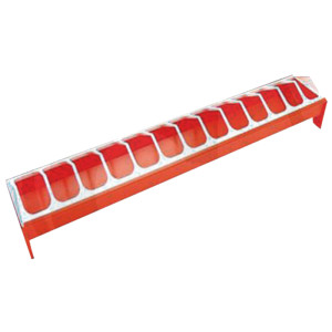 Karmnik karmidło dla drobiu czerwone z tworzywa sztucznego 750 mm 702123AR