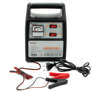 Prostownik do akumulatorów samochodowy 6-12 V 12 A 230 V AC max 125 AH