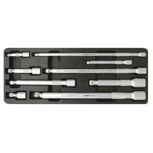 CHROME+ Zestaw przedluzek, 9-szt.,1/4"+3/8"+1/2"