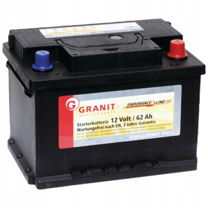 Akumulator 12V 62Ah 530A niemiecki Granit 55035 55040 55044 55056 55427