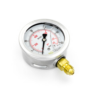 Manometr glicerynowy fi-63mm z przyłączem dolnym G1/4" 0-60bar 85000404 AGTECH PREMIUM