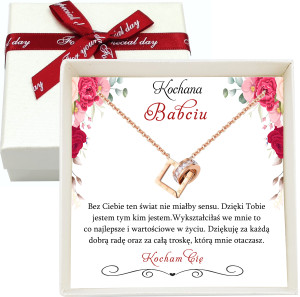 Prezent Naszyjnik Celebrytka Geometryczna Damska Prezent dla Babci na Dzień Babci - Na urodziny - Na święta - Na imieniny - Na okazję