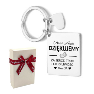 Upominek Prezent Breloczek Z Grawerem Podziękowanie Dla Nauczyciela Od Klasy - Na urodziny - Na święta - Na imieniny - Na okazję