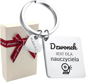 Upominek Prezent Breloczek Z Grawerem Podziękowanie Dla Nauczyciela - Na urodziny - Na święta - Na imieniny - Na okazję