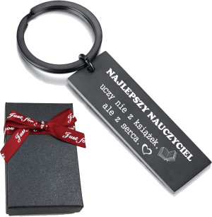 Upominek Prezent Breloczek Z Grawerem DZIEŃ NAUCZYCIELA Prezent - Na urodziny - Na święta - Na imieniny - Na okazję