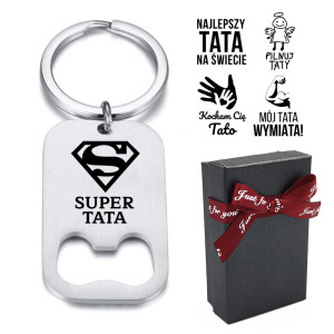 Prezent Otwieracz Do Piwa Z Grawerem Breloczek Prezent Dla Taty - Na urodziny - Na święta - Na imieniny - Na okazję