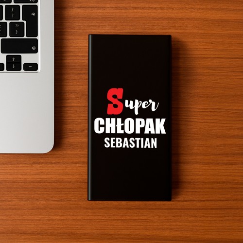 Powerbank 20000mah z nadrukiem dla niego - Super chłopak