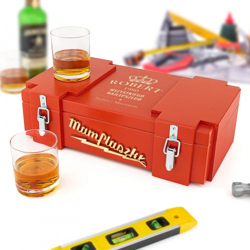 Skrzynka na alkohol dla faceta na urodziny - Mamflaszke
