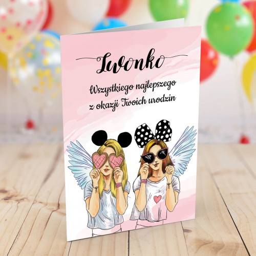 Kartka na urodziny dla przyjaciółki - Koleżanki