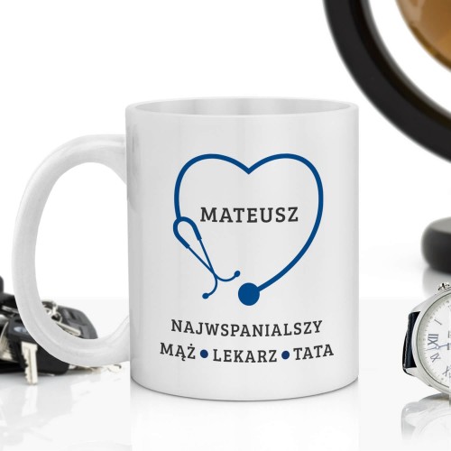 Kubek z nadrukiem dla lekarza - Stetoskop