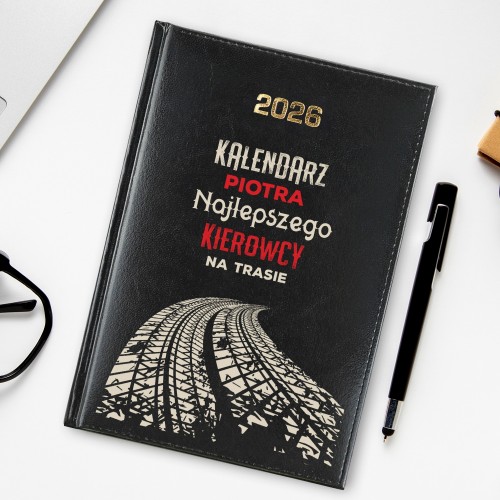 Kalendarz 2026 z nadrukiem dla kierowcy - Najlepszy na trasie