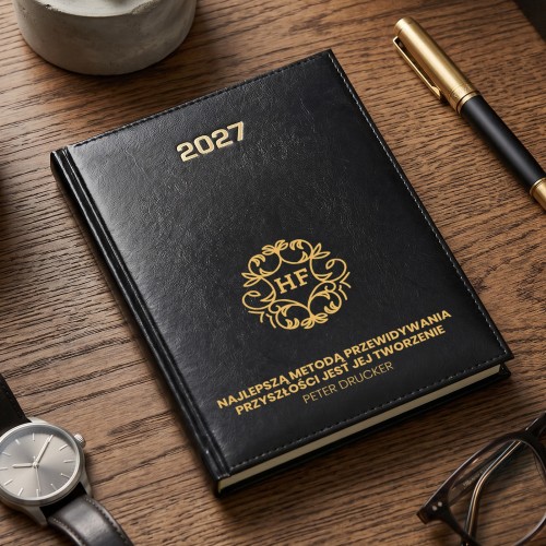 Kalendarz 2027 z nadrukiem dla biznesmena - Złote myśli