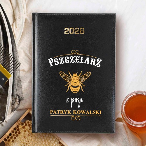 Kalendarz na 2026 z nadrukiem dla pszczelarza - Słodkie plany
