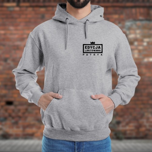 Bluza z kapturem i nadrukiem dla niego Rozmiar XXL - Limitowany
