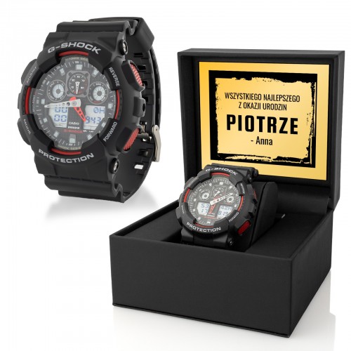 Zegarek sportowy Casio G-shock GA-100-1A4ER na urodziny - Punktualny