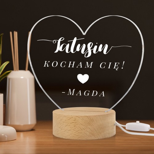 Lampka LED z nadrukiem dla taty - Tatusiu