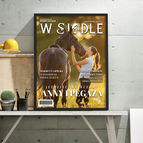 Okładka magazynu ze zdjęciem dla koniary - W siodle