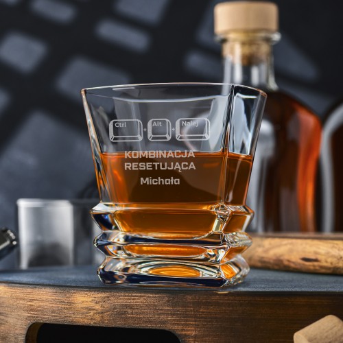 Szklanka do whisky Bohemia Rocky z grawerem dla gracza - Nalej