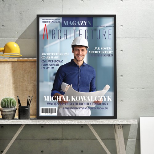 Okładka magazynu ze zdjęciem dla architekta - Architecture