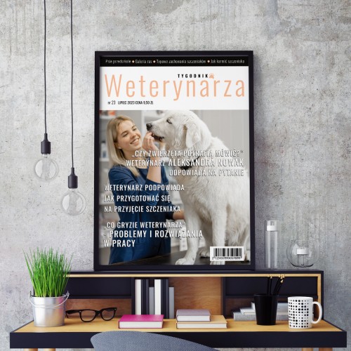 Okładka gazety ze zdjęciem dla weterynarza - Sekrety weterynarzy