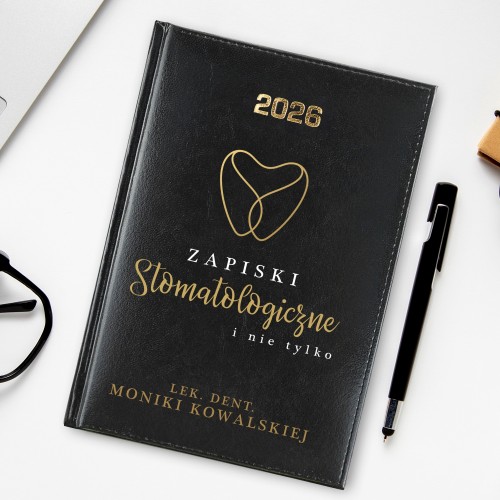 Kalendarz na 2026 z nadrukiem dla dentysty - Zębowa agenda