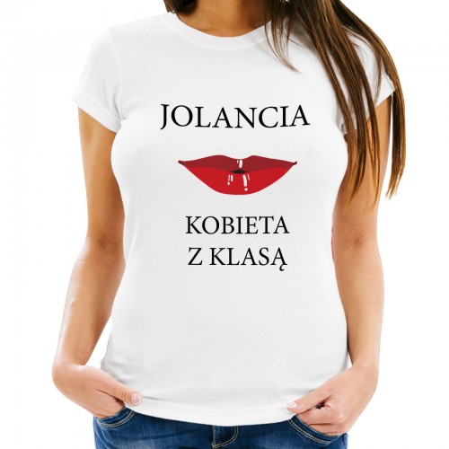 Koszulka damska z nadrukiem imienia Rozmiar M - Kobieta z klasą