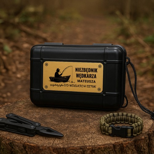 Zestaw survivalowy z grawerem dla wędkarza - Niezbędnik wędkarza