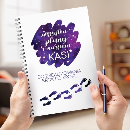 Notes z personalizacją dla dziewczyny - Plany i marzenia