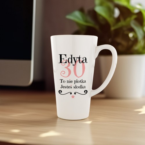 Kubek latte z nadrukiem na urodziny dla niej - To nie plotka