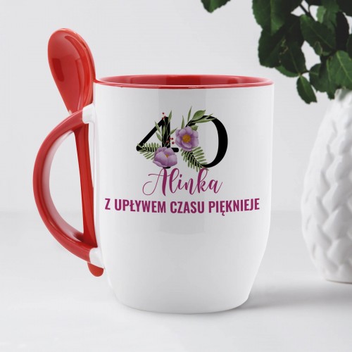 Kubek z nadrukiem imienia na prezent z okazji 60 urodzin - Prezent na 60 urodziny