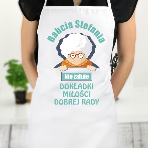 Fartuch kuchenny z nadrukiem dla babci - Dobra rada