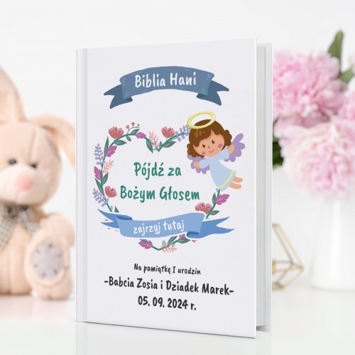 Biblia Święta Historia dla naszych dzieci z nadrukiem - Boży głos