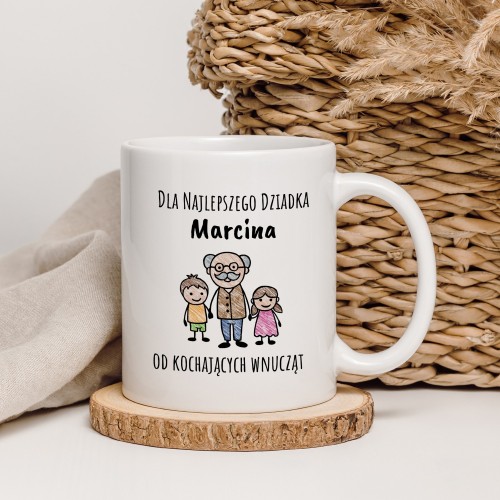 Kubek z nadrukiem na Dzień Dziadka - Twoje wnuki