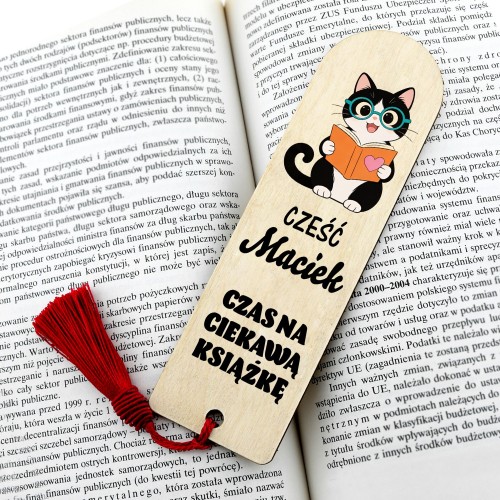 Zakładka do książki z nadrukiem dla dziecka - Czas na książkę