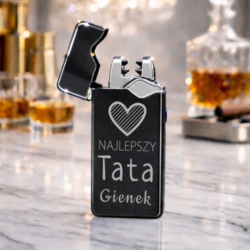 Zapalniczka plazmowa USB z grawerem dla taty - Styl życia