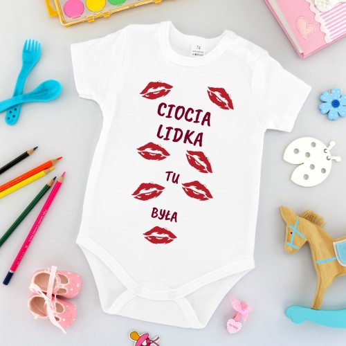 Body r.68 z nadrukiem dla dziecka - Ciocia Tu Była