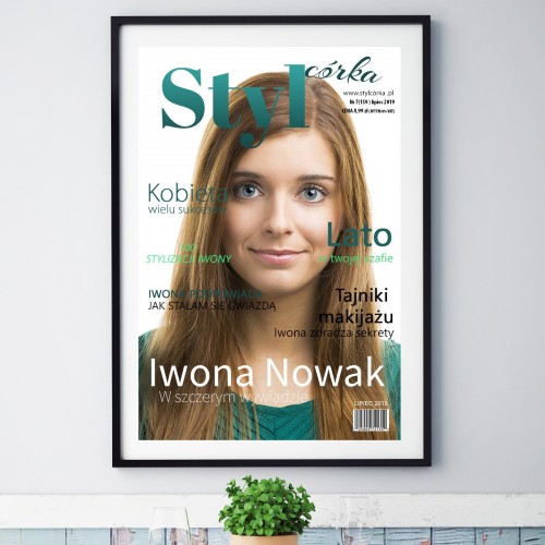 Okładka magazynu (30x40 cm) dla córki - Styl Córka
