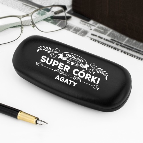 Etui na okulary z nadrukiem dla córki - Okulary Super Córki