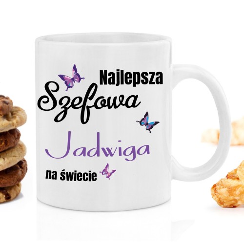 Kubek personalizowany na prezent dla szefowej - Najlepsza Szefowa