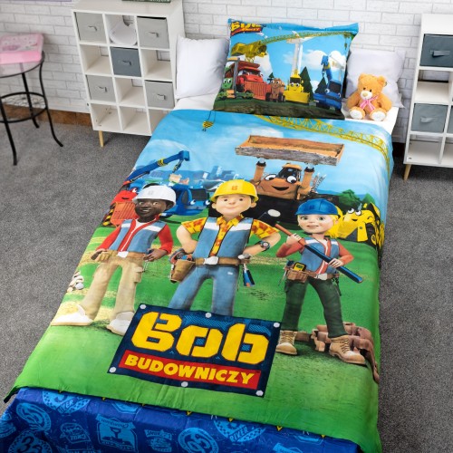 Komplet pościeli dziecięcej 160x200 - Bob Budowniczy
