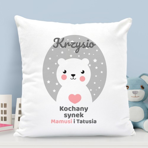 Poduszka z nadrukiem dla chłopczyka - Synek